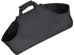 Bolsa Para Lenha Em Oxford Preto, Resistente E Portátil, Com Alça,
