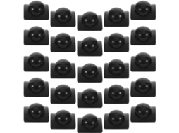 Conjunto De 30 Capas De Borracha Pretas Para Interruptores - Resistentes Ao Desgaste