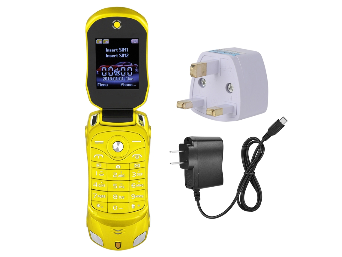 Telefone LAXISCREED Flip Ferrari com Luzes Personalizadas