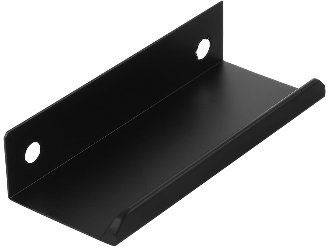 Puxadores De Borda Upkoch Para Armários, Preto Fosco, 80mm, Em Liga De Alumínio, Puxadores Ocultos Para Gavetas E Portas
