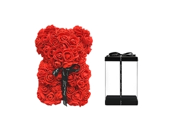 Flor Artificial Rose Eternаl Ursinho Presente Caixa Dia Dos Namorados