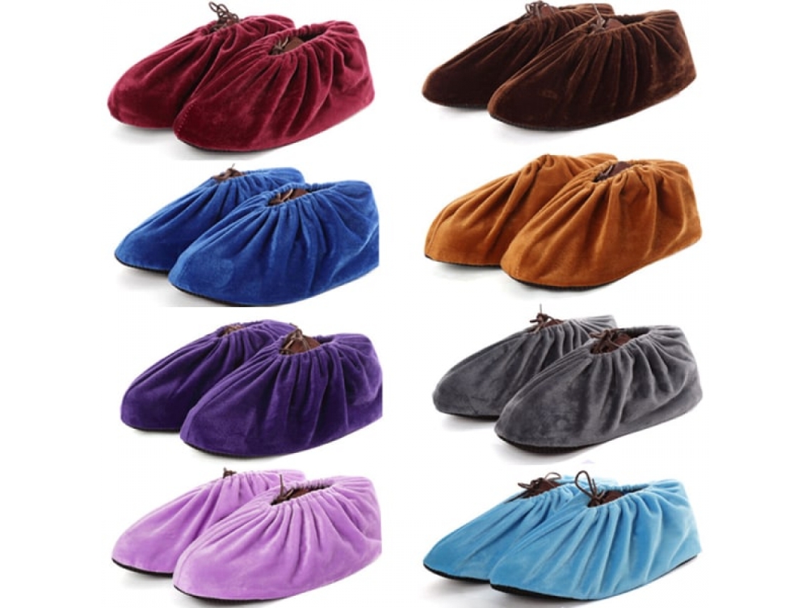 6 Pares De Capas De Sapato Laváveis ​​e Reutilizáveis ​​em Tecido.