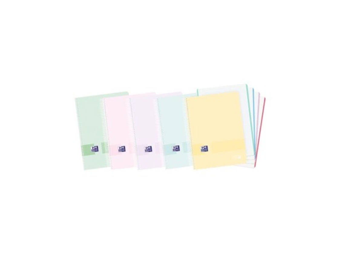 Livro Paq/5 Cuaderno Espiral A6 120h 90g. Cuadrícula 5x5 Europeanbook4 Liveamp-go Colores Pastel De Desconocido (espanhol)