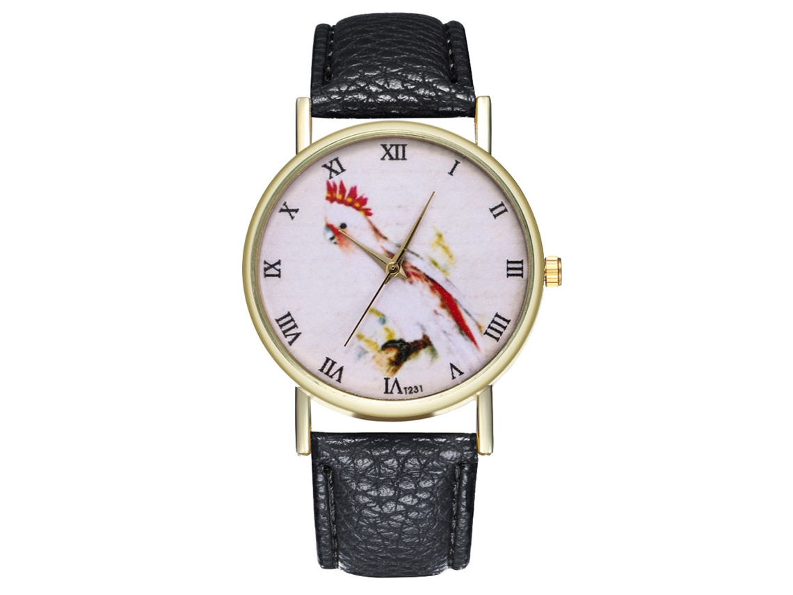 Reloj Analógico De Cuarzo Para Hombre Con Correa De Pu Casual Estilo Zhoulianfa Negro