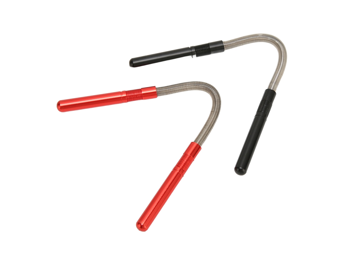 2pcs Epilador Facial De Mola Anti-derrame Aço Inoxidável Para Queixo Bochecha Vermelho Preto