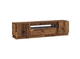 Vidaxl Gabinete De Tv Led Madeira Antiga Derivados De Madeira