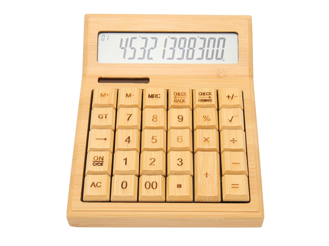 Calculadora De Função De Bambu Com Energia Solar