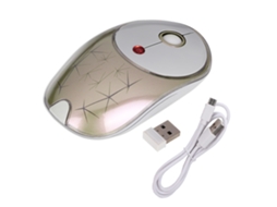 Mouse Sem Fio (recarregável, Silencioso, Iluminado) Mouse Sem Fio Silencioso Iluminado Recarregável (cor Champagne)