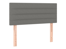 Cabeceira VIDAXL Cinzeto Tecido (100x5x78/88 cm)