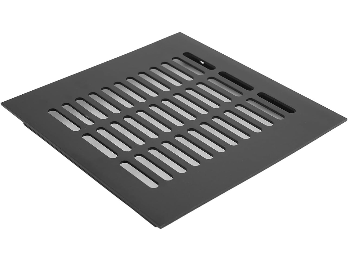 Tampa De Ventilação Retangular De Alumínio Com Venezianas, 200 X 200 Mm, Para Armário.