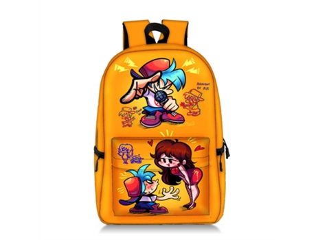 Mochila Escolar HONXINM Clássica Leve Multi-bolso Multicor (47x28x14 cm)