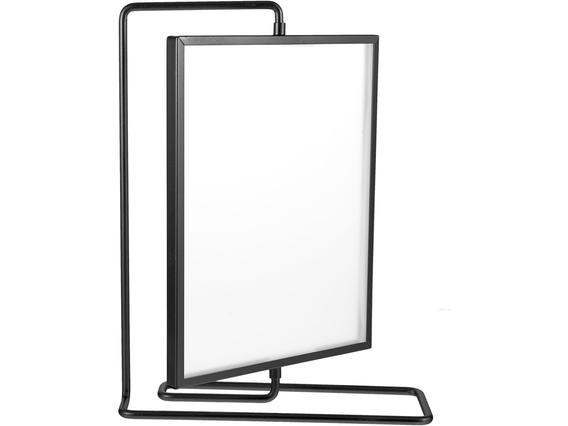 Porta Retratos Giratório Metal Dourado 8 Polegadas Dupla Suporte Decorativo Vertical Preto Ideal Casamentos GOKOCO