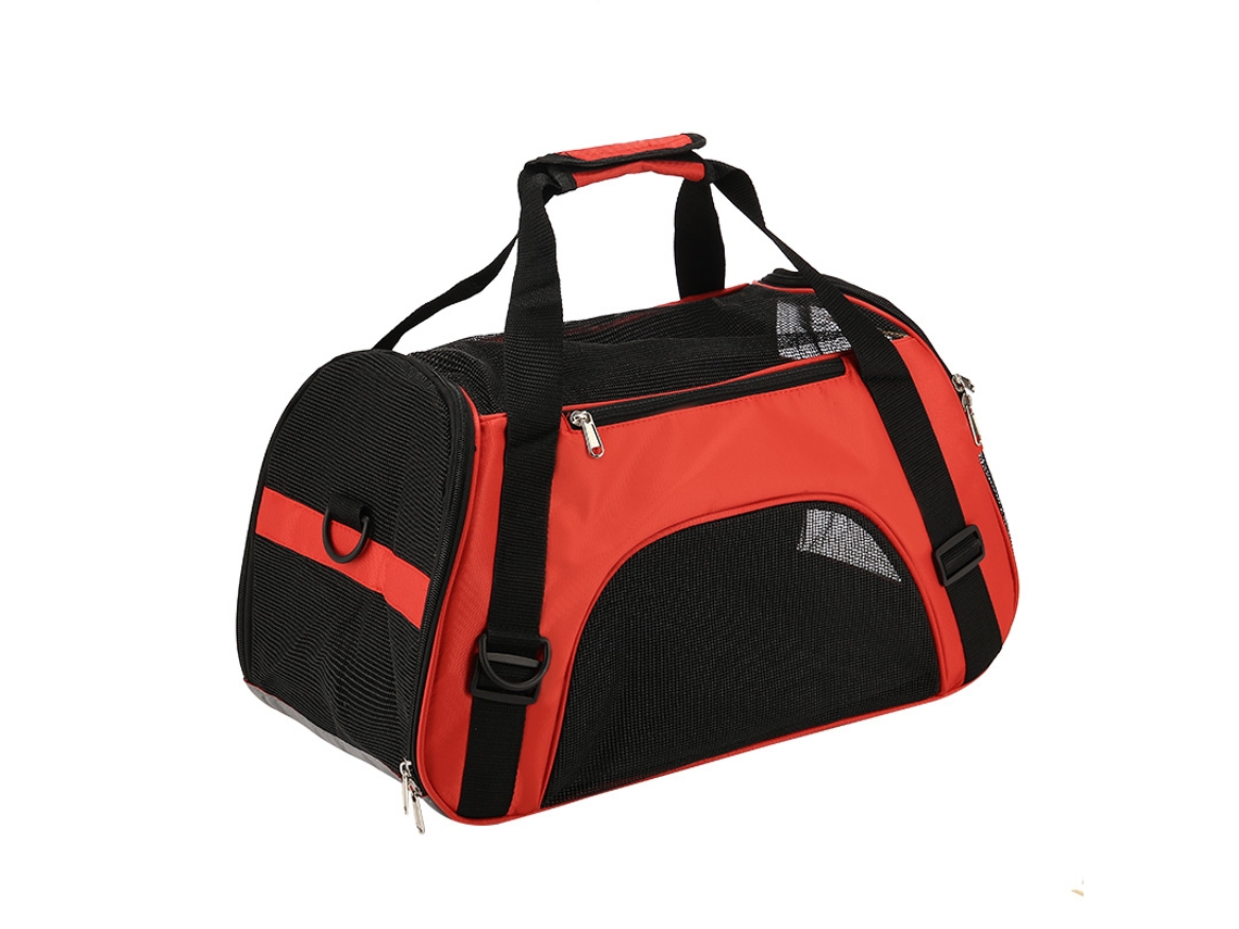 Mochila de transporte para cães frontal tamanho M vermelha AQUAFORGE