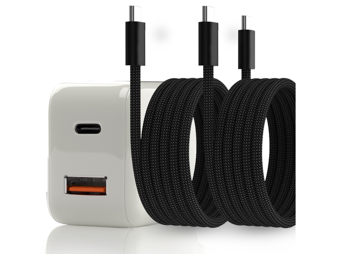 Carregador De Parede Rápido De 20 W, Usb-c Pd E Usb-a