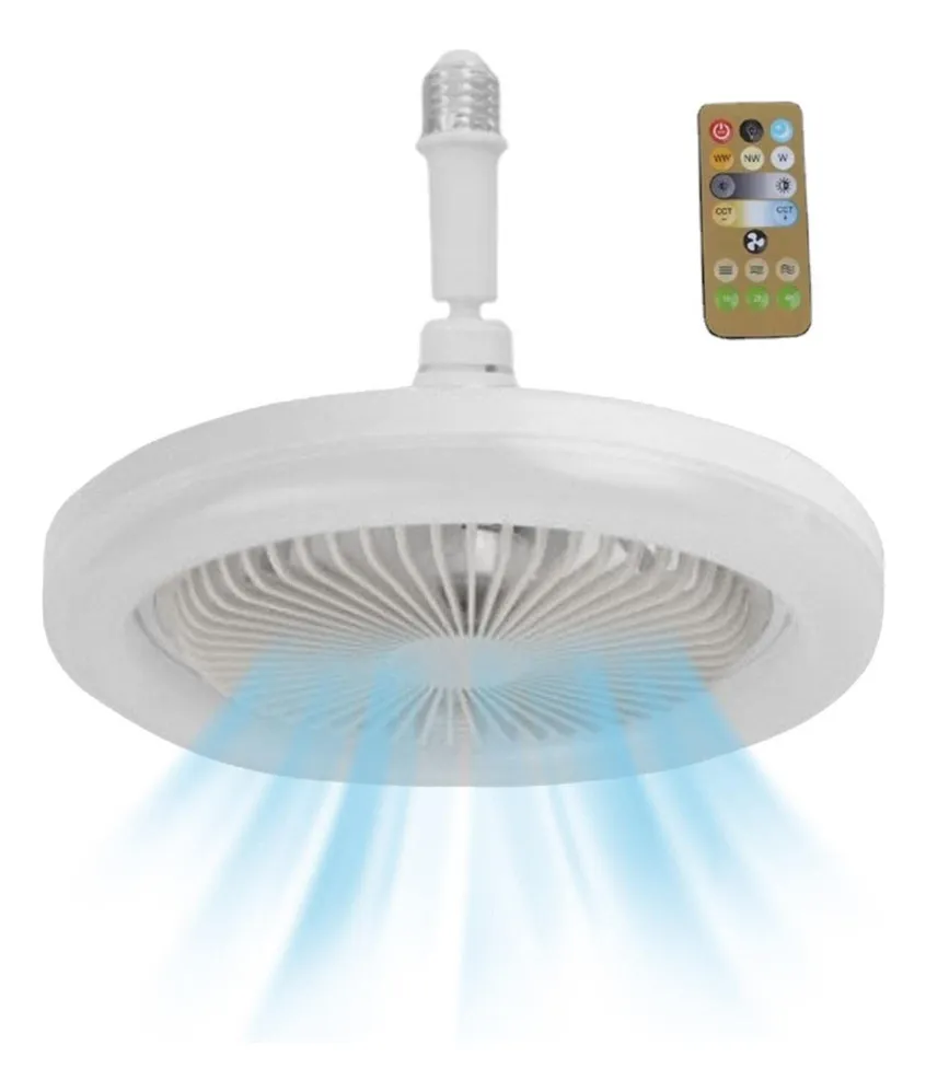 Luminária Led Com Ventilador | Ventilador De Teto Com Controle Remoto, 3 Pás Mdug