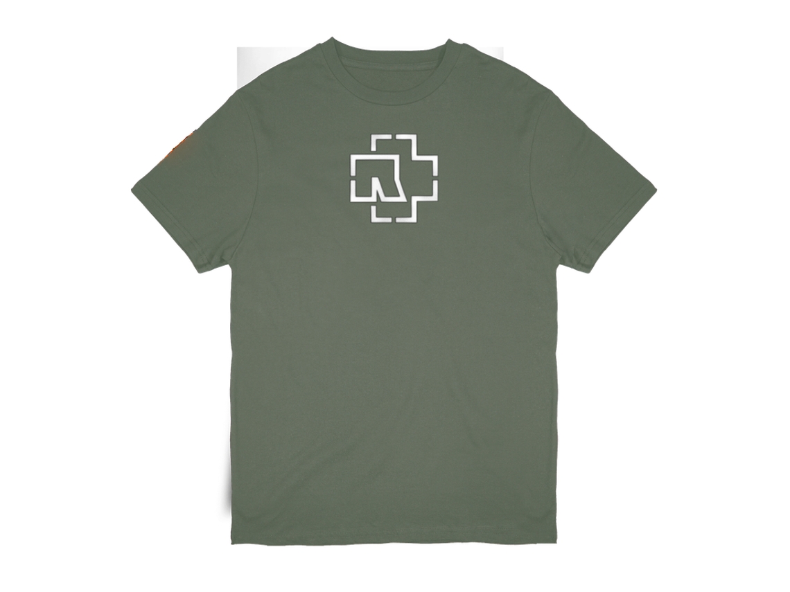 Rockinstone T-shirt Rammstein Band Logo *army Green* Size:xxl