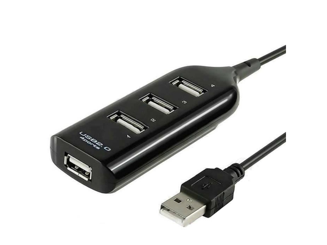 Maxllto ® Multi Plug 4 Port Hub Cabo Multi Carregador USB 2.0 PC Mac Tablet Smartphone