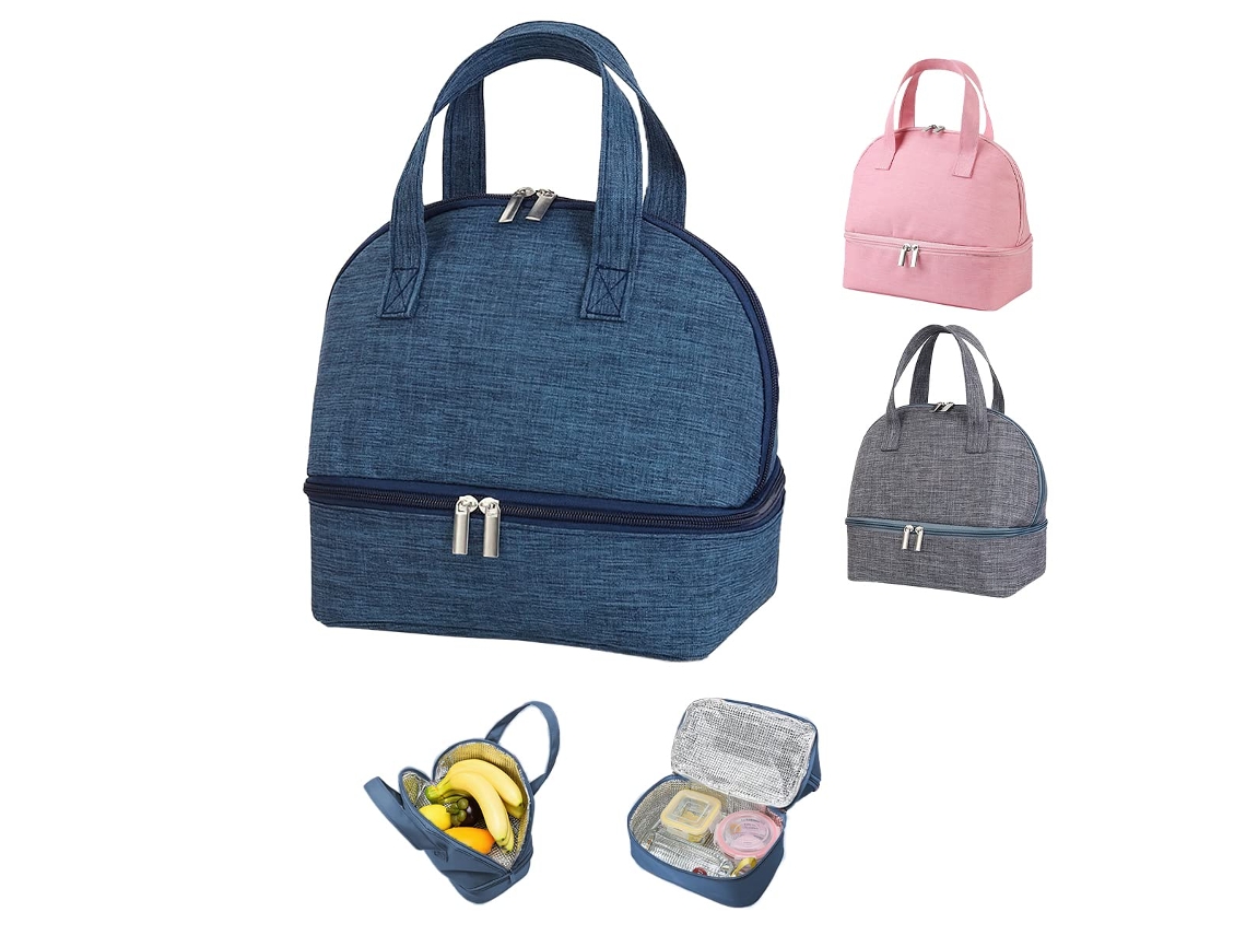 Bolsa Térmica Dobrável para Almoço, Ideal para Trabalho, Escola e Piquenique. Perfeita para Mulheres, Adultos BRILVIBERA