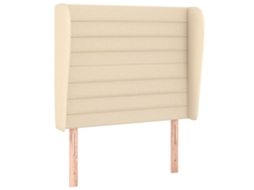 Headboard, Headboards Vidaxl Creme Tecido (83 X 23 X 118/128 Cm)
