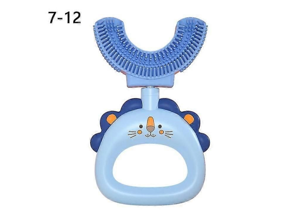 Escova de Dentes Infantil em Formato U com Cabeça Silicone Macio para Limpeza Dos Crianças Pequenas (li Vre Bpa, Sem Registro N GOKOCO