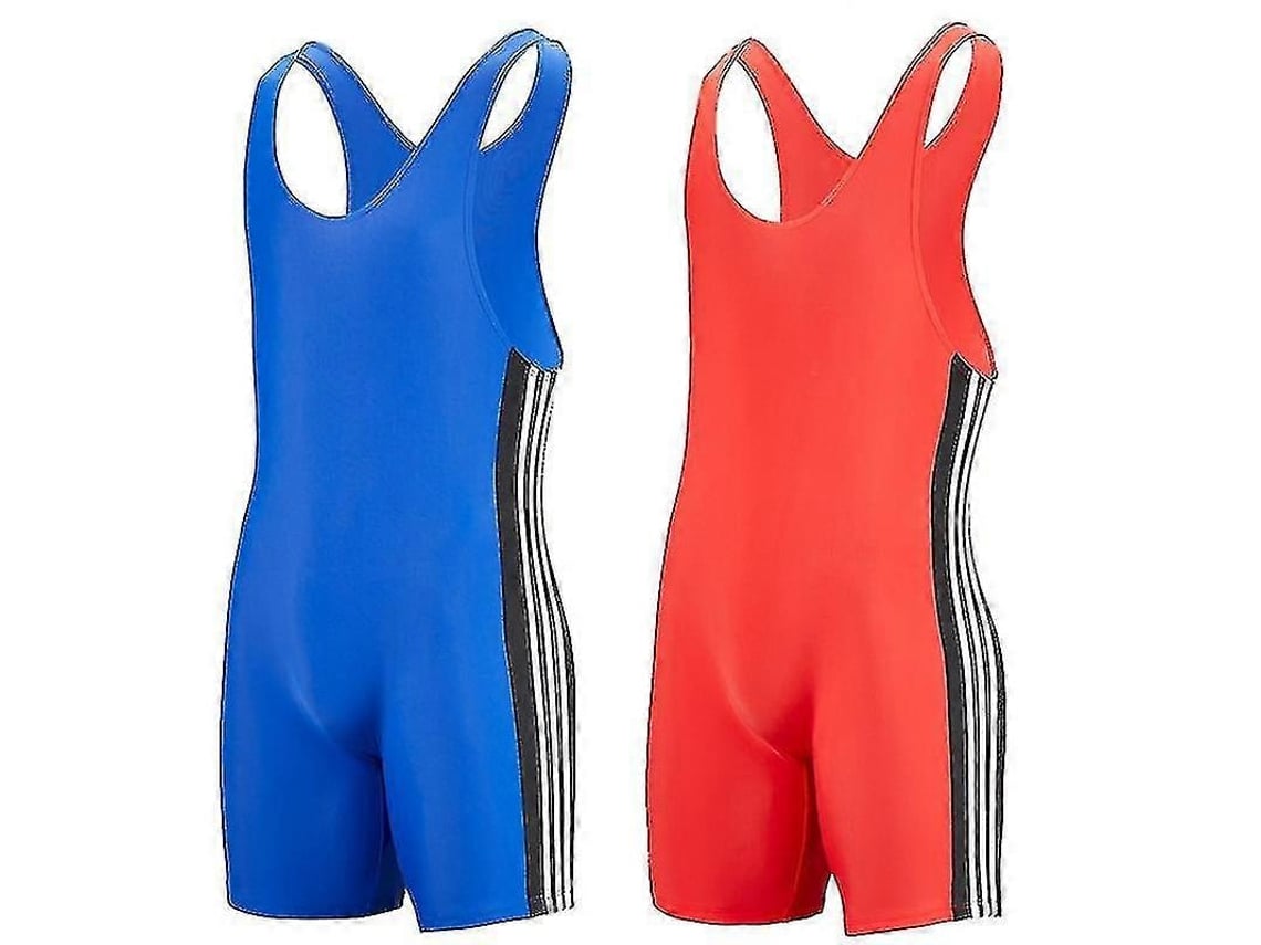 Novo Traje De Levantamento De Peso Para Adultos E Crianças, Ideal Para Treinamento E Competição De Luta Livre. Design Vermelho. Brilvibera