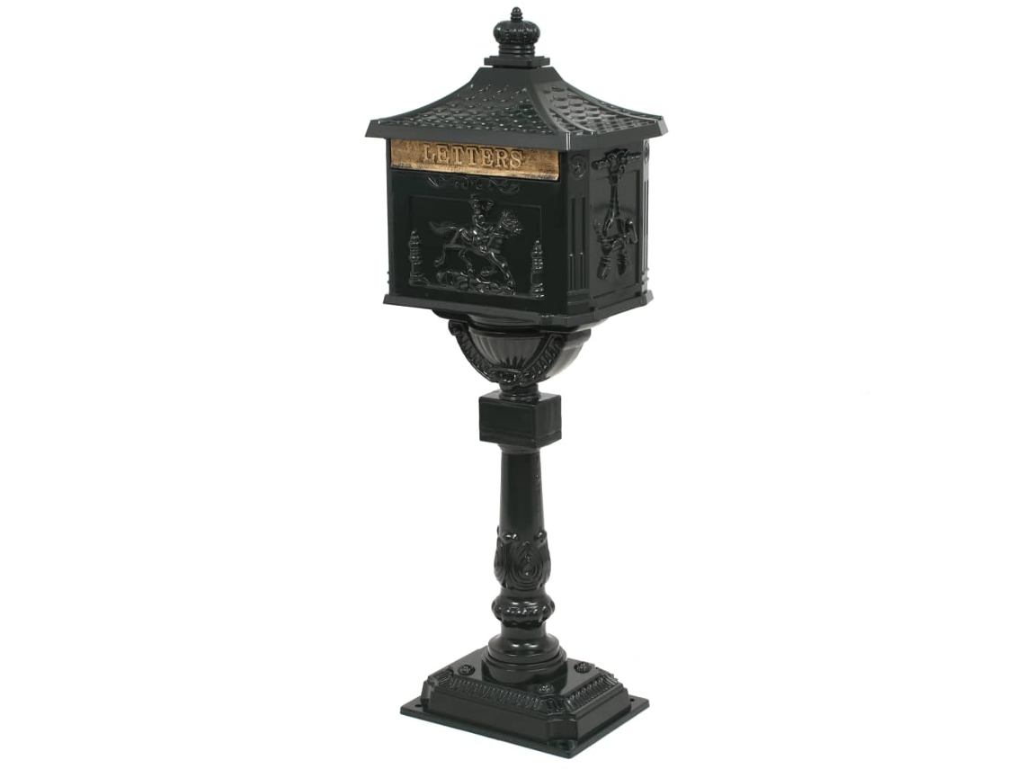 Pedestal Letterbox, Pedestal Letterboxes Vidaxl Verde Alumínio (n/a)