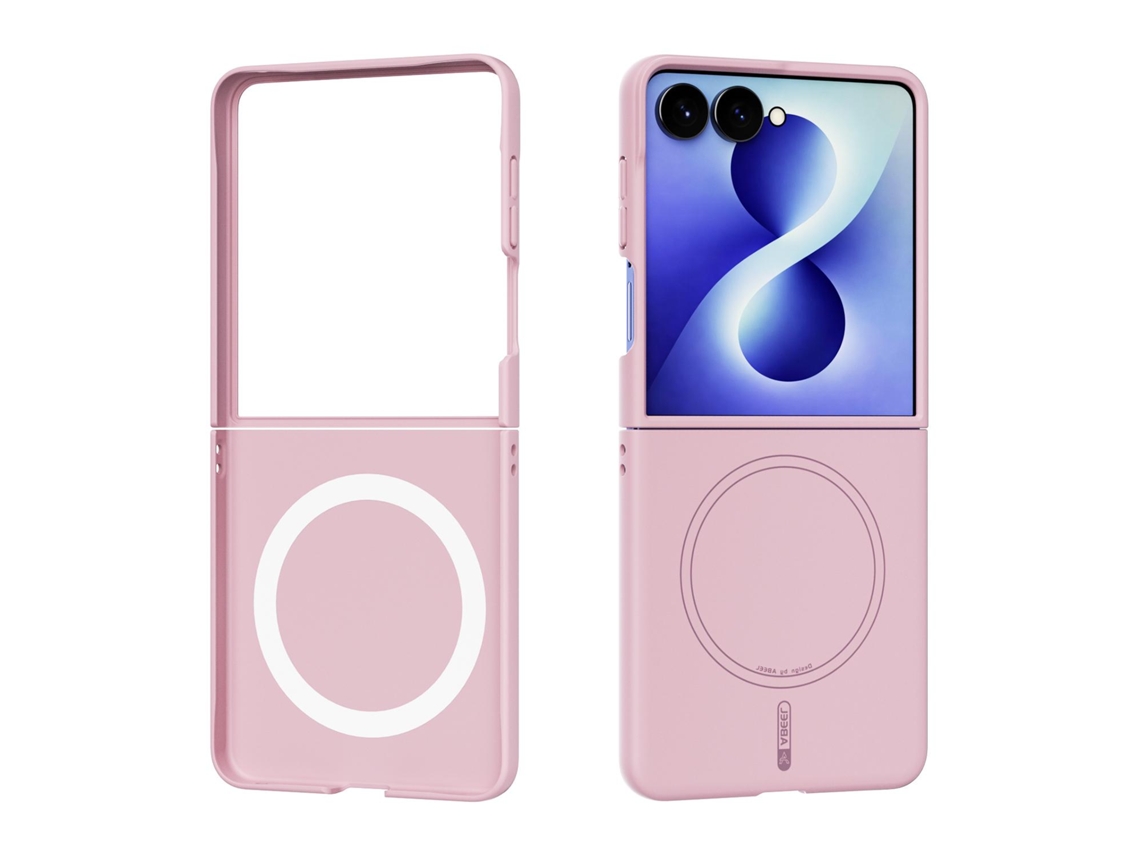 Capa Magsafe Para Samsung Galaxy Z Flip8, Capa Protetora De Silicone Líquido Gertiz (rosa)