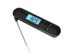 Termômetro Digital de Cozinha para Comida com Sonda Giratória 50~300℃ Lcd Retroiluminado Impermeável Ip67 para Churrasco e Baking