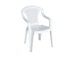 Sillon resina rejilla 8106 blanco