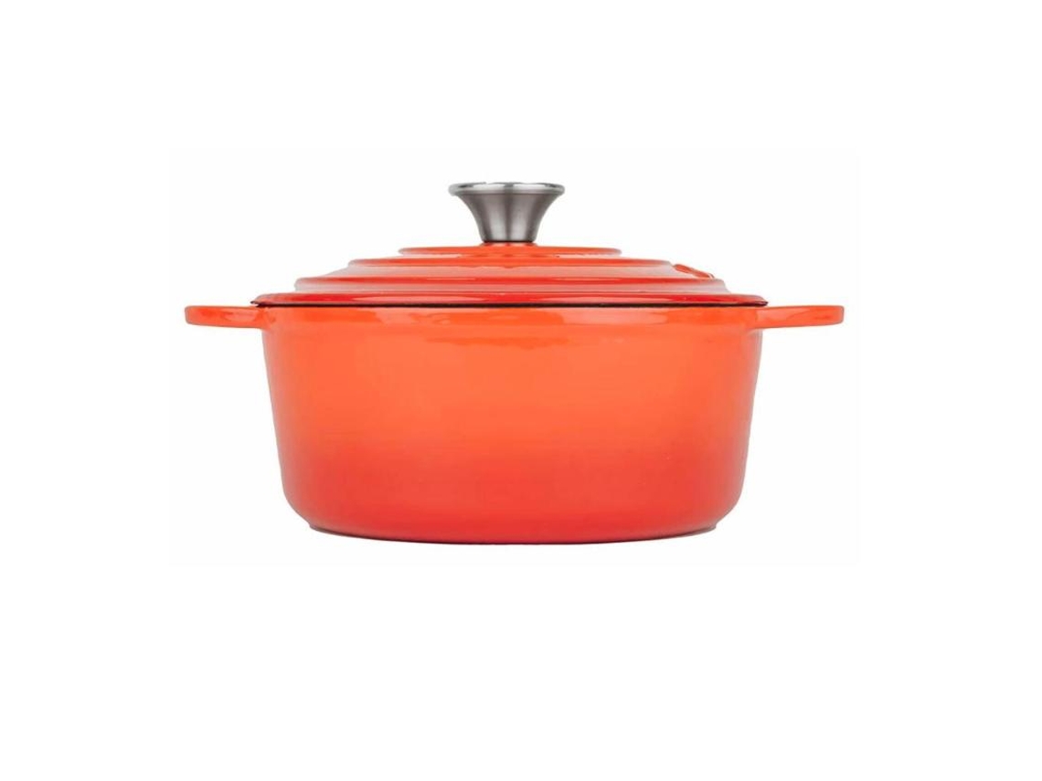 Cocotte Hierro Esmalte Naranja 3,35lt Lt011 Latt Home