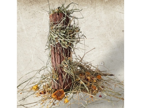 Tronco Recheado de Feno - Snack para Coelhos e Roedores Grande RIBERO