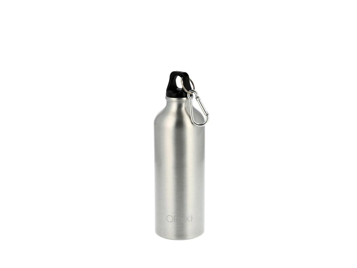 Garrafa de Água Em Alumínio Com Mosquetão. Fechamento Hermético 500 Ml. ORYX