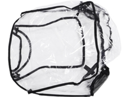 Capa de Chuva Impermeável para Carrinho de Bebê em Eva, Transparente, Proteção Contra Vento e Chuva, CHABERLU