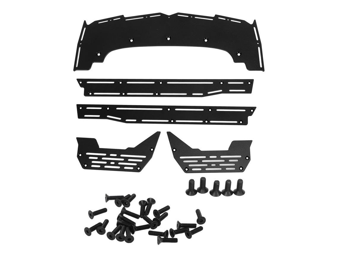 Mali pedal Lateral de Alumínio para Carros Rc Arrma 1/7 1/8 Peças de Upgrade Resistente e Leve Preto