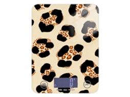 Balança Digital De Cozinha Com Estampa Leopardo Marrom, Capacidade De 5kg 12lb, Balança À Prova D Água Com 4 Unidades De
