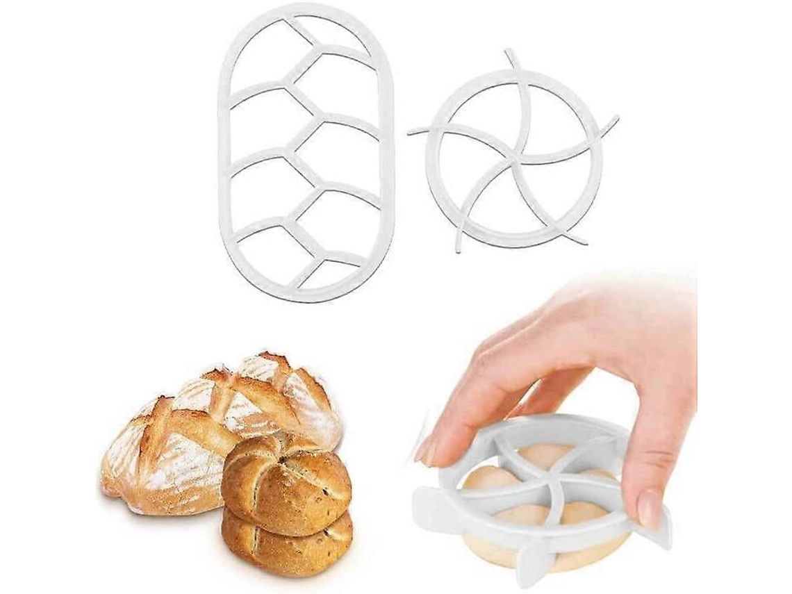 Set de Selos para Pão, 2 Peças Cortador de Pão Selador de Pão (branco)