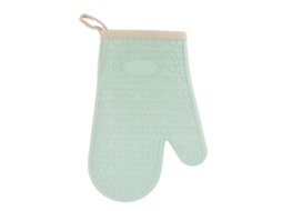 Luva De Silicone Para Forno, Resistente A Altas Temperaturas, À Prova Dágua, Antiderrapante, Para Cozinha, Com Forro De Algodão, Verde