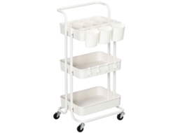 Coluna de Banho ORBITRA COMMERCE com 1 porta, 3 prateleiras abertas e prateleira interior ajustável, 34x20x165 cm branco