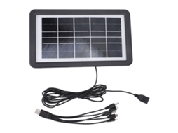 Painel Solar Portátil 4.5w Monocristalino Ip68 Resistente À Água com Cabo Primerox