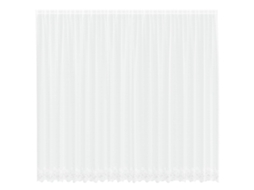 Maison Exclusive - Cortina De Renda Com Cortinas Branco 260 X 500 Cm Poliéster