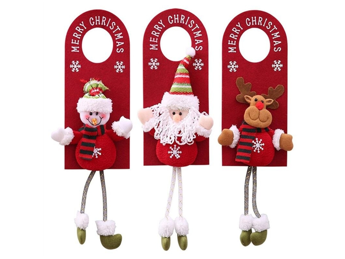 Enfeite De Natal Para Pendurar Na Porta, Prateleira Para Roupas De Boneca, Enfeites De Natal Para Porta, Pingente Para Pendurar Na Aquaforge