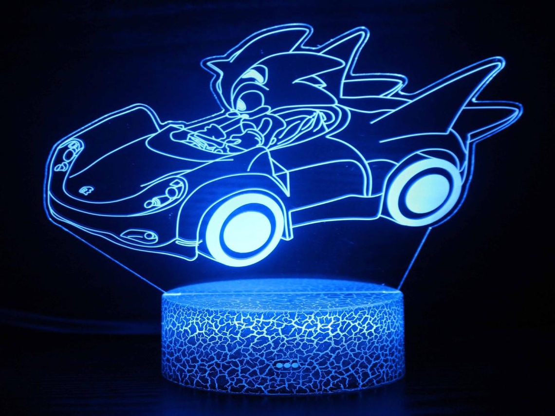 Luminária Noturna 3D Lurelia com RGB para Quarto Infantil, Portátil