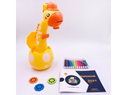 Placa de Desenho Ovo Amarelo Grf Mini Projetor Led Infantil Mesa de Desenho Artístico Brinquedo Leve Infantil Quadro YWEI