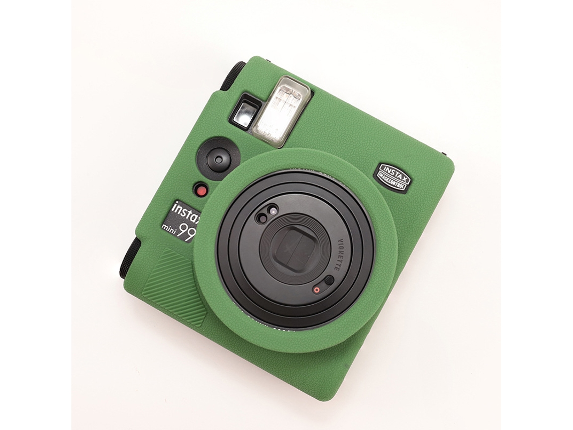 Capa Protetora De Cor Sólida Adequada Para Instax Mini 99, Capa De Silicone Macia E Resistente A Impactos Para Câmera.verde Yunzii