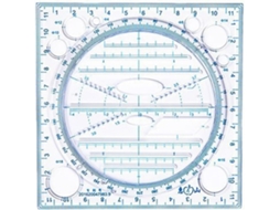 Régua de Medição Matemática, Régua do Bêbado, Material Escolar Geométrico Giratório para Desenho, Ferramenta Educacional