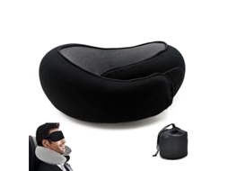 Lurelia Almofada Viagem, Espuma Viscoelástica, Formato U, Apoio Pescoço, Dobrável, Capa Lavável