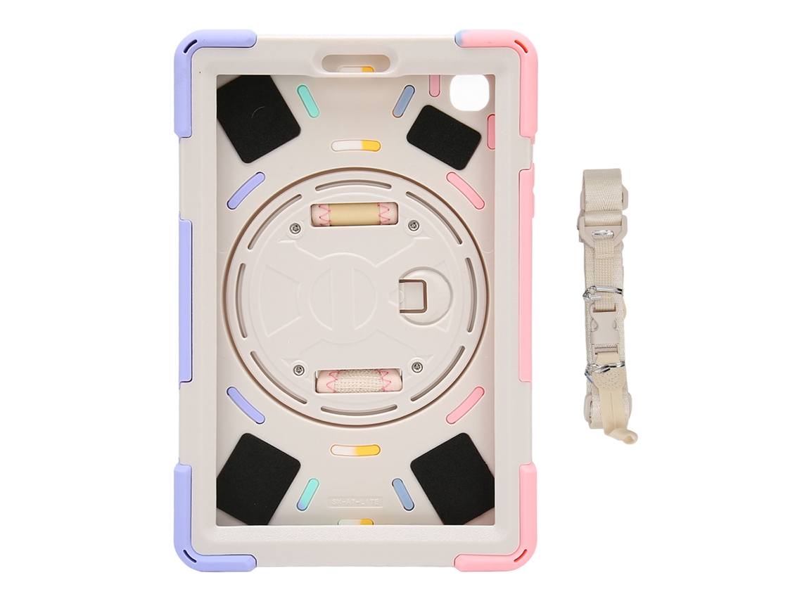Capa Para Tablet, Proteção Robusta Contra Quedas, Alça De Mão, Suporte E Ombro Galaxy A7 Lite T220 T225 8,7 Polegadas, Rosa Colori Tuotuo