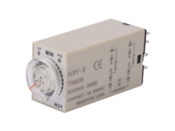 Relé Temporizador de Retardo de Alta Precisión H3y 2 8 Pines 24vdc (10m)