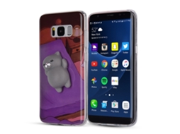 Capa de Telefone EOOCOO para Samsung S8, proteção com alívio de estresse 3D squeeze