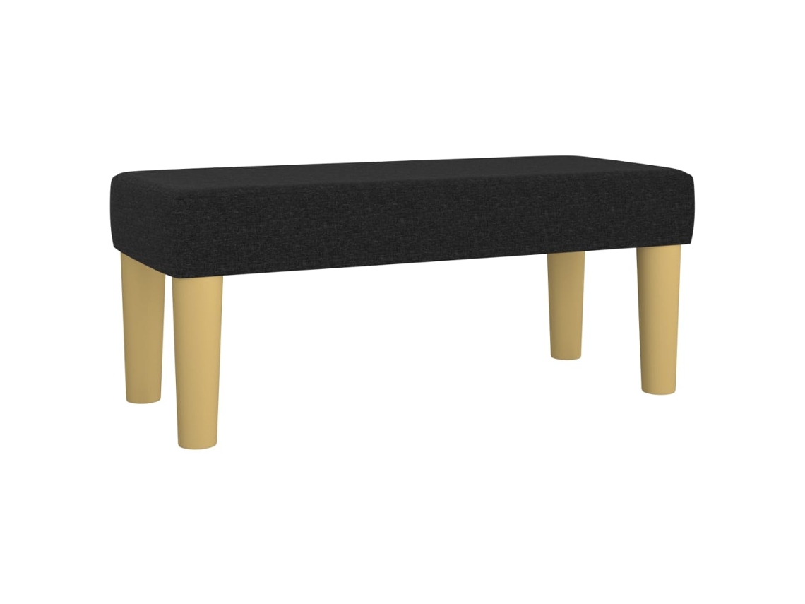 Bench, Benches Vidaxl Preto Tecido (70 X 30 X 30 Cm)